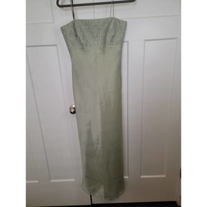 Michaelangelo Green & Silver Formal Gown, Size 8 Prom, Homecoming dance, wedding